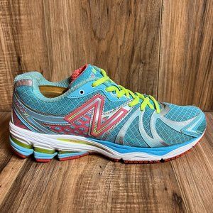 New Balance 1225 V1 Womens Running Shoes Blue Pink Yellow Athletic Size 9